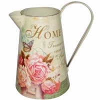 Глечик металевий декоративний Букет троянд 555-014