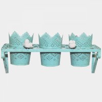 Стенд для квітів блакитний Прованс Антик 777-018