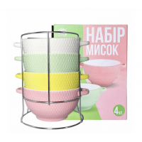 Набір мисок на стійці SNT 4 шт 054-04-15