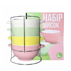 Набір мисок на стійці SNT 4 шт 054-04-15