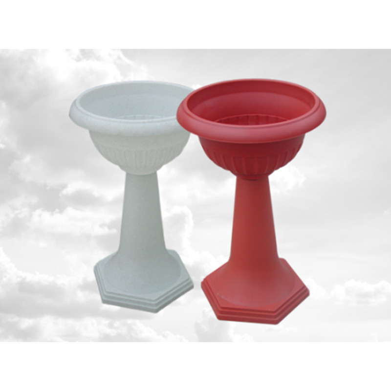 Горщик на високій ніжці Консенсус Колона 46 см  №1