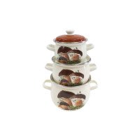 Набір каструль Idilia №948 Гриби 40574