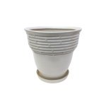 Набір горщиків КООП Канва 5 пр h-26/22/18/15/11 см Кладка Білий 0076 - Бузковий