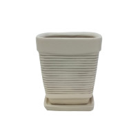 Набор горшков КООП Энгл 5 пр h-19/17/15/13/11 см Ребро Кремовый 0138