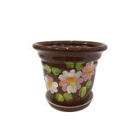 Набір горщиків КООП Гіннес 2 пр h-20/13 см Квітка Акварель Коричнева 0096