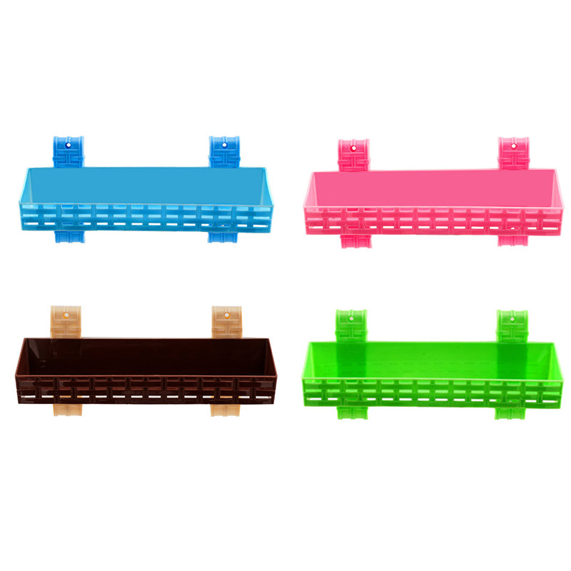 Полиця 1-ярусна пряма R-plastic Ротанг - Рожевий