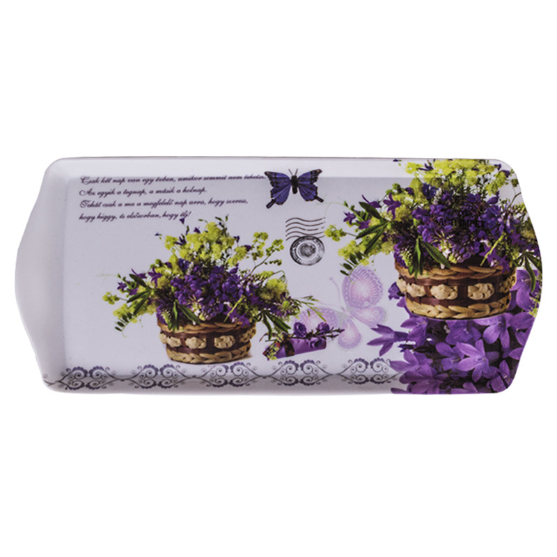 Піднос Ach Impex 38*16*2 см Букет квітів 839536 M40272 - Blue