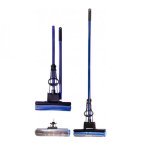 Швабра роликова з 1 віджимом Eco Fabric 27*110 см Синя EF-0009-BB - Баклажан