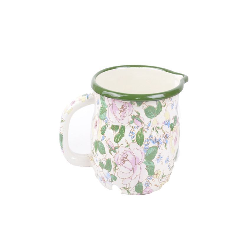 Кружка Вг-Мікс 0,75 л 10 см випукла Bara Квіти 727551   - Коричневий