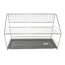 Сушка для посуду 2-ярусна Металік Ребро