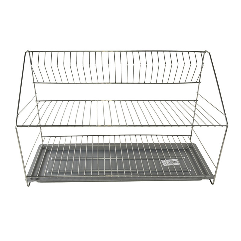 Сушка для посуду 2-ярусна Металік Ребро