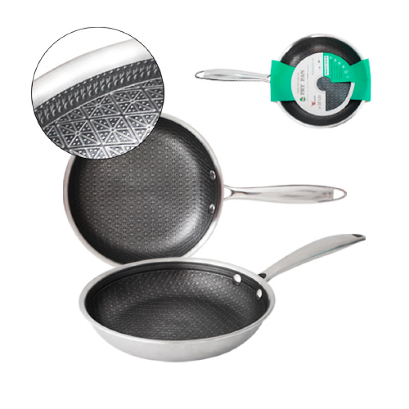 Сковорода антипригарна SNT 20 см PFLUON 9090-20 - Білий