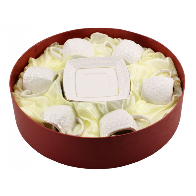 Набір чайний фарфор Interos 12 пр 200 мл Снігова Королева П/У S508707-AGIFT - Пудра