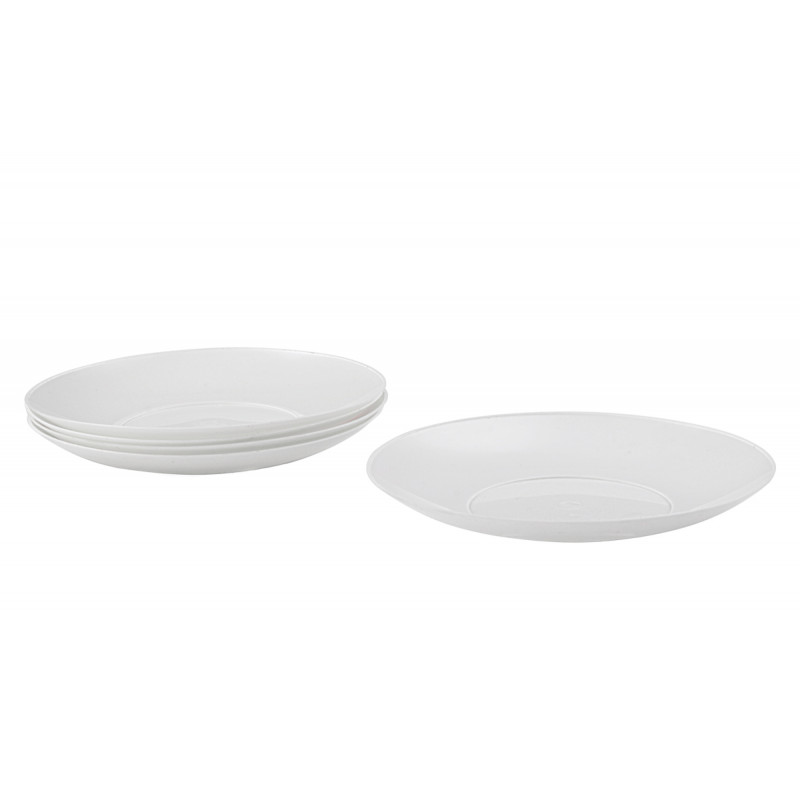 Тарілка пластикова закусочна Мед 18 см P057 - Коричневий