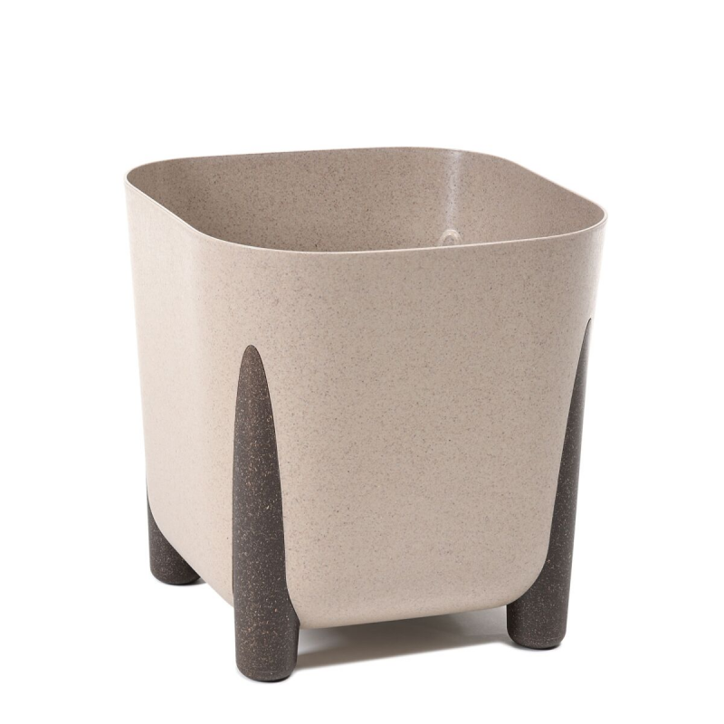Горщик для квітів Ламела Фріда ЕКО coffee  квадратний 36*36 см 268 - Еспресо
