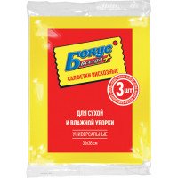 Серветки віскозні Бонус 3+1 шт універсальні