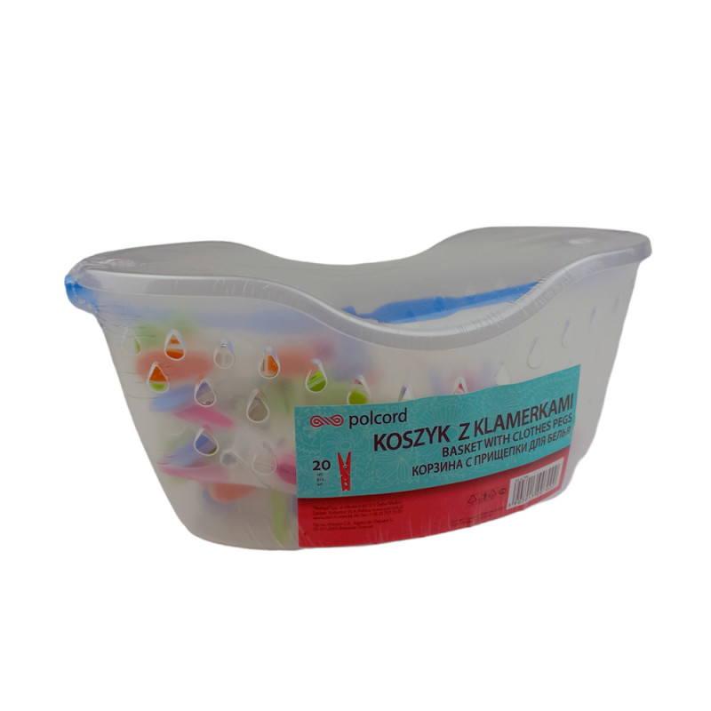 Кошик з прищіпками телескопічний 20 шт 7000