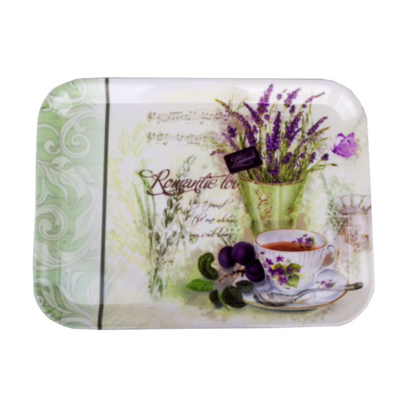 Піднос Ach Impex 38,4*28,5*2 см Лаванда Зелений 477487 M40102  - Аквамарин