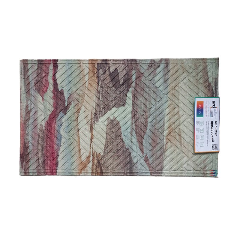 Килимок текстильний ДЗ 45*75 см Декор К-602-66 - Мятний