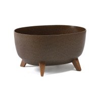 Горщик миса Ламела Рома овальна EKO Coffee 43 см на ніжках 947