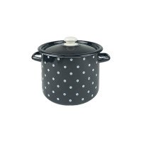 Каструля Idilia 7 л 1620/4 Полька Чорна 44466