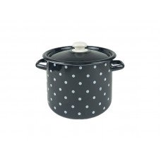 Каструля Idilia 7 л 1620/4 Полька Чорна 44466
