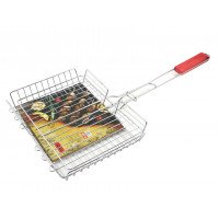 Решітка для барбекю Zauberg дерев*яна ручка 30*22*27 см 5843