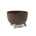 Горщик миса Ламела Рома Джампер EKO Coffee 24 см на ніжках 968 - Какао