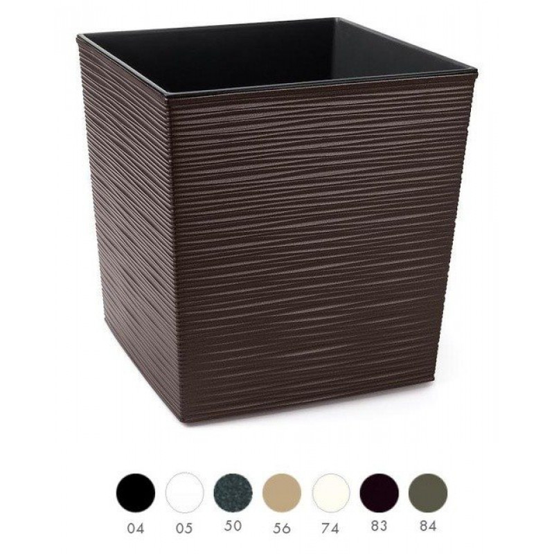 Горщик терасний Ламела Юка Долото 40 см з вкладом 601 