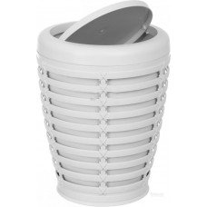 Відро з поворотною кришкою Prima Nova Palm 7,5 л Біле E21-01-01