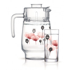 Набір для соку Luminarc 7 пр Angelique Red P6285