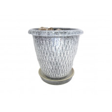 Горщик Мелон Сітка сіра 29 см