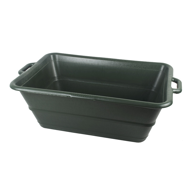 Таз прямокутний з ручками IL-PE ЕКО 80 л - Сірий металік