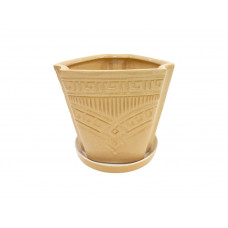 Горщик керамічний КООП Бермуди Рим Пісковий 8 см 0100