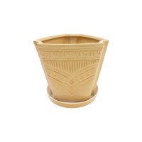Горщик керамічний КООП Бермуди Рим Пісковий 8 см 0100