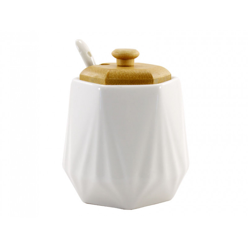 Цукорниця з деревяною кришкою Interos 330 мл PJ03346-1 - Синій