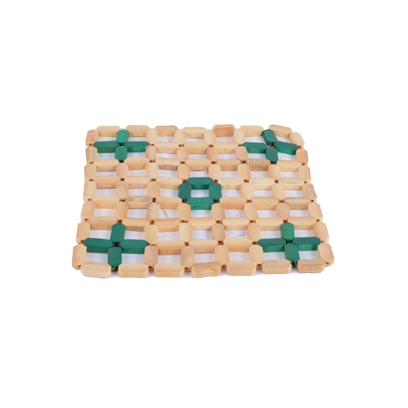 Підставка під гаряче Feniks Бамбук FK-09 4563 квадратна  - Фіолетовий Прозорий