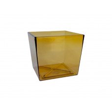 Горщик для міні-орхідей, кактусів Квадрат Прозорий 9 см