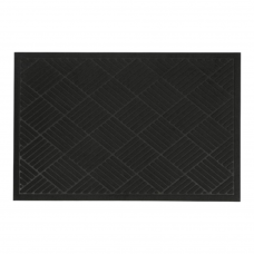 Килимок придверний Eco Fabric Смужки 60*90 см Чорний 6090-007