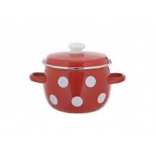 Каструля Idilia 5 л 61916/4 Білий горох Червоний 41882