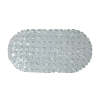 Коврик для душевой Eco Fabric Камешки 66х34см Прозрачно-голубой 6634-003