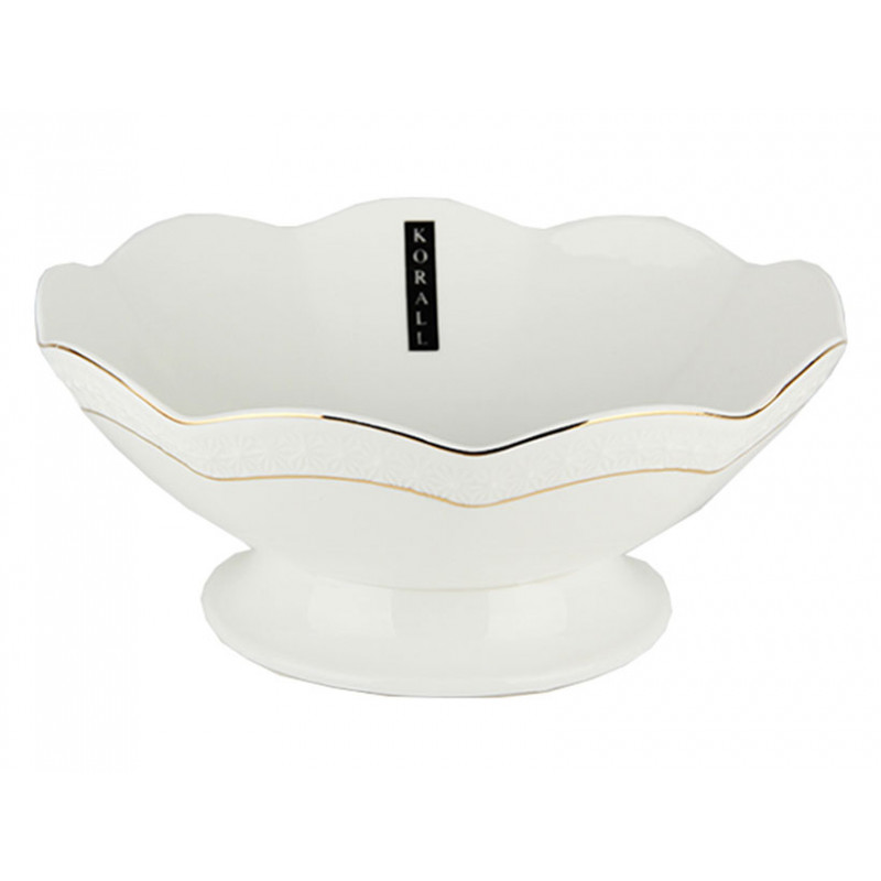 Цукерниця на ніжці фарфор Interos 1000 мл 22,3 см Снігова Королева 1422-А