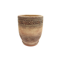 Горщик керамічний КООП Турин Лабіринт Коричневий 15 см 0015