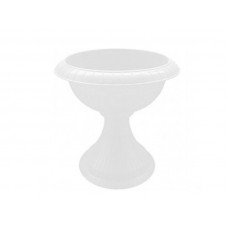 Горщик на низькій ніжці ММ-Пласт Маямі 33 см ребристий M33