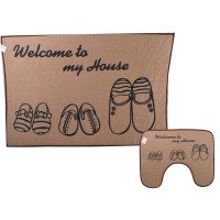 Набір килимків для ванної 60*90 см Схід-М-СП Льон 2 пр