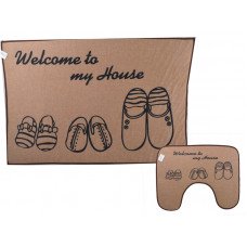 Набор ковриков для ванной 60*90 см Восток-М-СП Лен 2 пр.