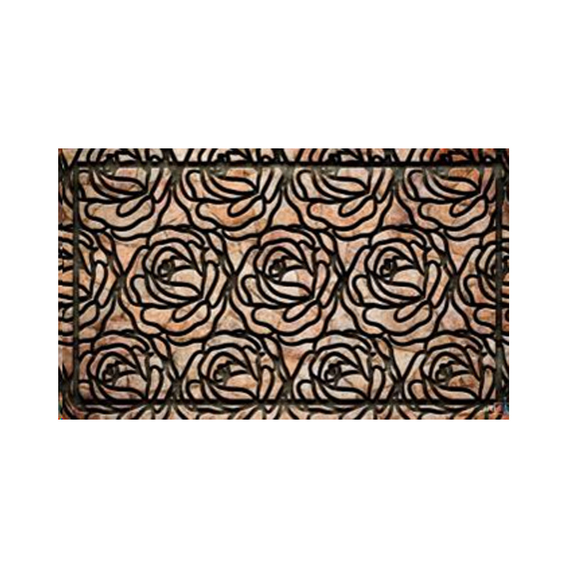 Килимок текстильний ДЗ 60*90 см Декор К-603-82 - Помаранчевий Прозорий