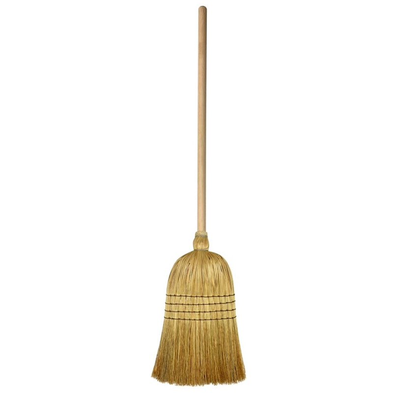 Мітла сорго SevlushBroom Белла 126 см з держаком SB-1524-01 - Мікс