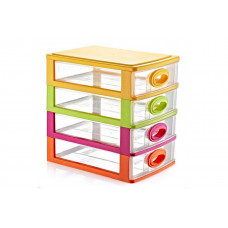 Комод канцелярський на 4 шухляди Irak Plastik Mini DW-115