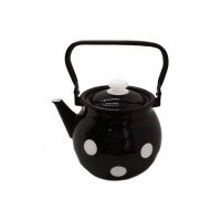 Чайник сферичний Idilia 3,5 л 27130/4 Білий горох чорний 41384